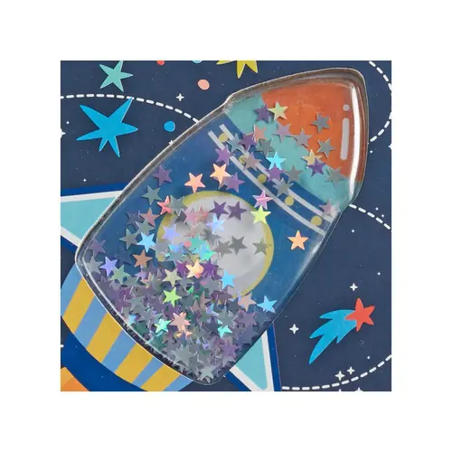 Notebook Miquelrius A5 80g 80sh glitter rocket My space MR8097-1