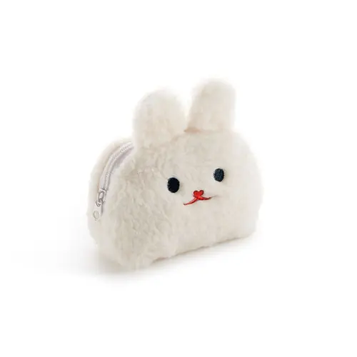 Coin purse Miquelrius fluffy multifunctional empty bunny white Back2Fun MR16291-0