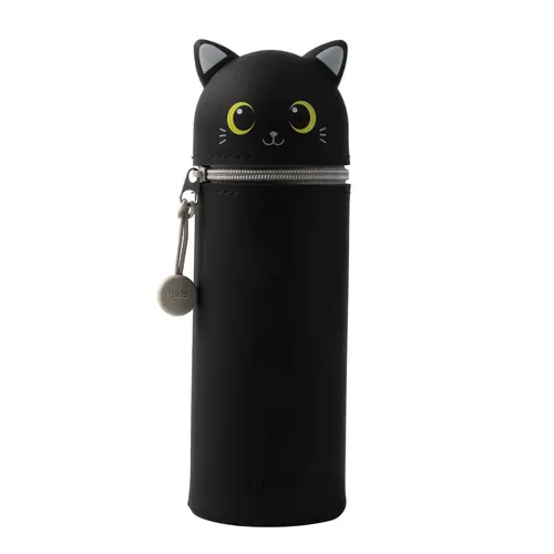 Silicon pencil case iTotal cat black XL2482-0