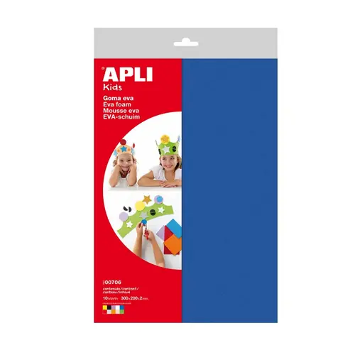 Pjenasti papir Apli 210x297mm razne boje 10L 12372-0