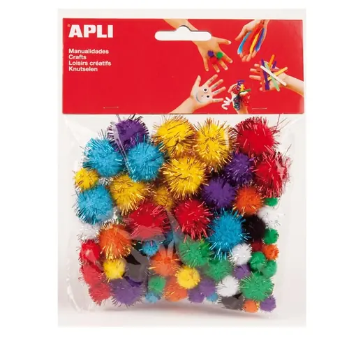 Pom pom Apli glitter colours 78/1 13062-0