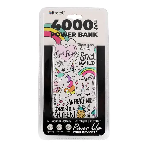 Prijenosni punjač iTotal 4000mAh unicorn CM3418-1