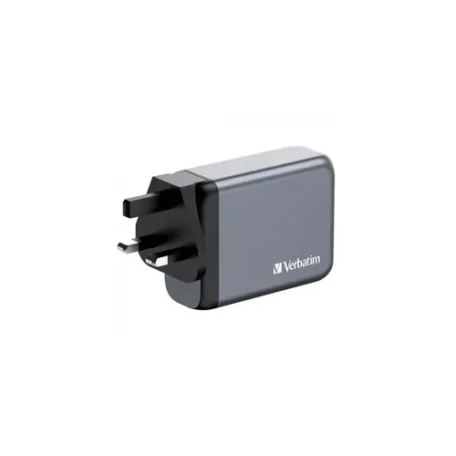 Punjač zidni Verbatim GaN #32202 2xUSB-C/PD 100W/1xUSB-A QC 3.0 (EU/UK/US)-1