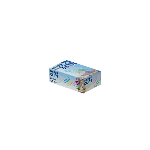 Paper clips 28mm Forofis colored in a paper box 100/1 91360-1