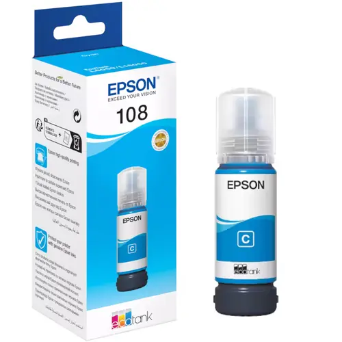 Tinta Epson 108 L8050/18050 photo cyan ecotank C13T09C24A 70ml-0