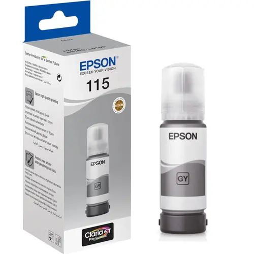Tinta Epson 115 L8180/L8160 ecotank grey  ink bottle C13T07D54A 70ml-0