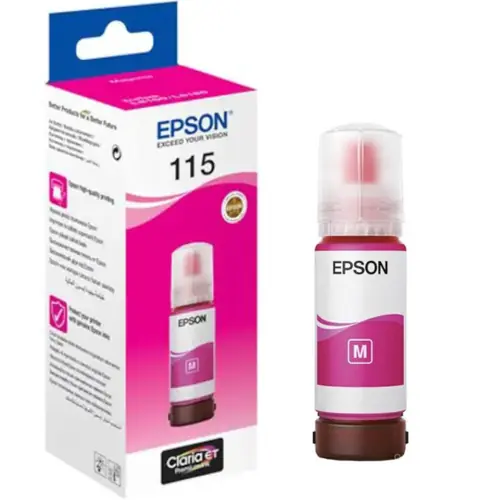 Tinta Epson 115 L8180/L8160 ecotank magenta ink bottle C13T07D34A 70ml-0
