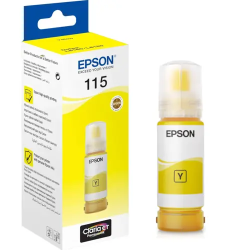 Tinta Epson 115 L8180/L8160 ecotank yellow ink bottle C13T07D44A 70ml-0
