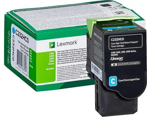 Toner Lexmark C232HC0 cyan 2.3k-0