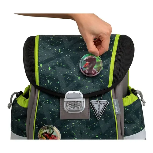 Torba školska Belmil classy with patches green splash 403-13/AG/PC-4 AK_BEL-4