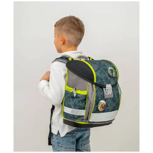 Torba školska Belmil classy with patches green splash 403-13/AG/PC-4 AK_BEL-6