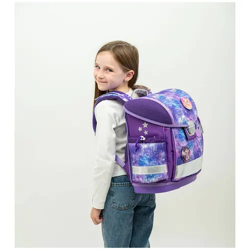 Torba školska Belmil classy with patches violet universe 403-13/AG/PC-2 AK_BEL-4