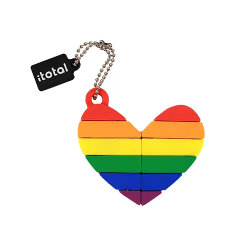 USB stick iTotal 32GB srce Love is love sortirano 16/1  XL2182-0