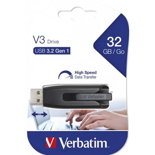 USB stick Verbatim 3.2 #49173 32Gb storengo v3 black-0