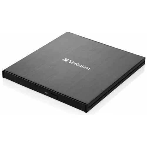 External  Verbatim CD/DVD Writer Slimline,M-Disc compatible,USB3.2/USB-C, black,043886-0
