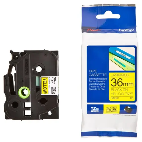 Vrpca Brother p-touch TZE661 36mm yellow/black-0