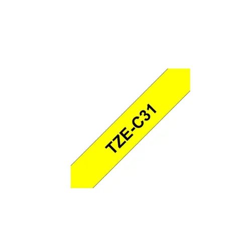 Vrpca Brother p-touch TZEC31 12mm black/fluo. yellow-2