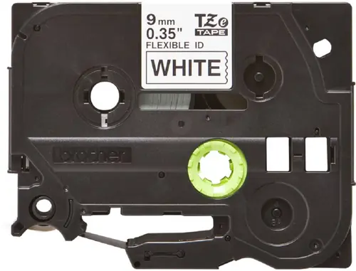 Vrpca Brother p-touch TZEFX221 9mm black/white-0