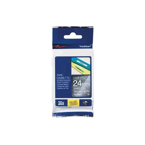 Vrpca Brother p-touch TZEPR955 24mm white/premium silver-0