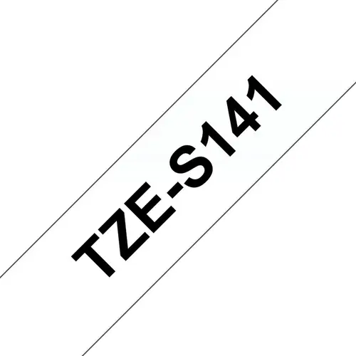 Vrpca Brother p-touch TZES141 18mm black/clear-0