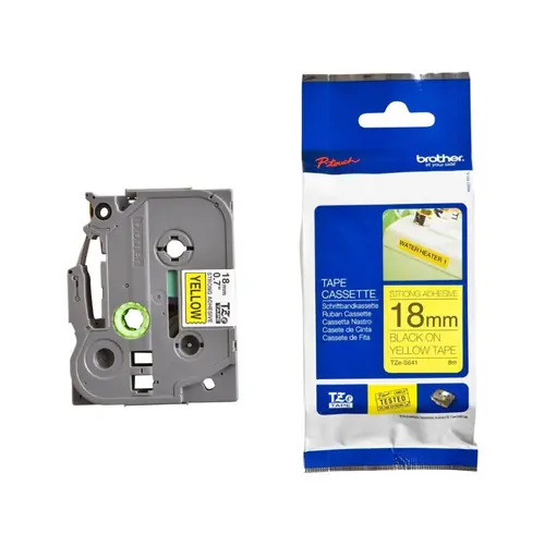 Vrpca Brother p-touch TZES641 18mm yellow/black-0