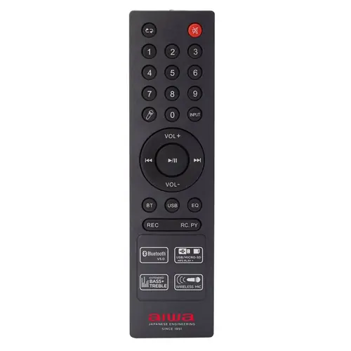 Zvučnik AIWA Storm, prijenosni karaoke party light KBTUS-400-3