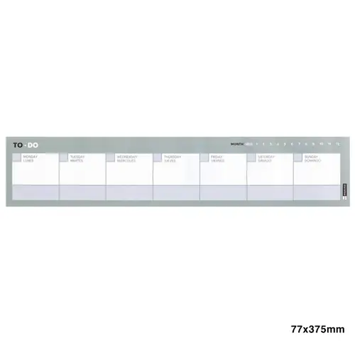 Planer tjedni Miquelrius 80g 54L 9 boja ToDo kolekcija sortirano MR28157-0