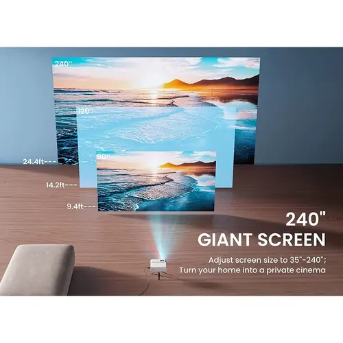 Projektor Vankyo Sunspark 500W + platno 100" - 600P, 110 ANSI, Android OS-4