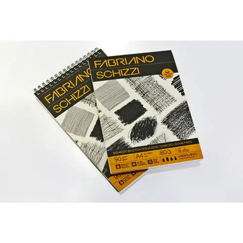 Blok Fabriano schizzi 21x29,7 (A4) 90g 80L ljepljeni top side 19100716 (zamjena za 37300)-0