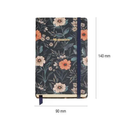 Dnevnik Miquelrius British Bloom 90x140mm 100g čist cvjetni MR8239-3