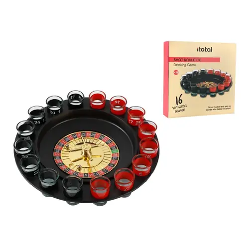 Društvena igra iTotal roulette sa staklenim čašama 18+ XL2648-0