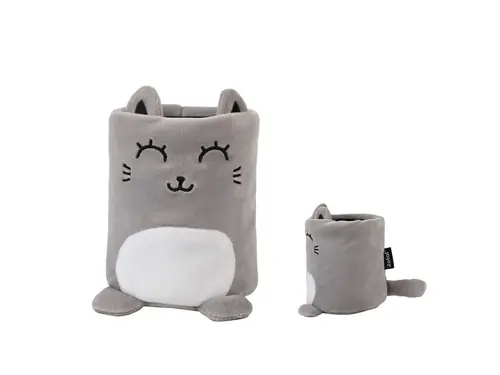 Pen cup iTotal Cat gray XL2853-0