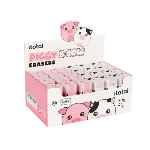 Gumica iTotal Cute animals kravica&svinjica 24/1 XL1804H-0