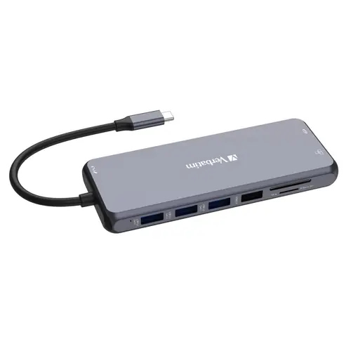 Hub Verbatim CMH-14 #32154 USB-C Pro, 14 priključaka, 2x HDMI/VGA/RJ45/3x USB-A 3.2 Gen1/USB-C 3.2 Gen1/2x USB-A 2.0/SD/microSD/Audio/USB-C-0