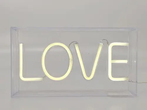 Lamp inscription iTotal LED Love neon white XL2762-0
