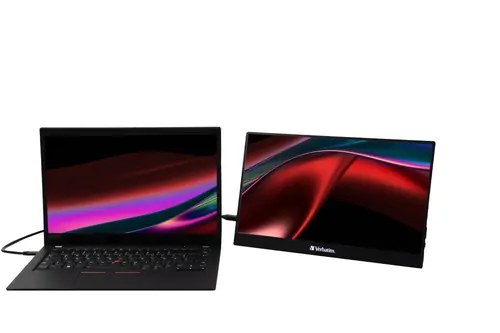 Prijenosni monitor osjetljiv na dodir PMT-14 Verbatim #49591 Full HD 1080p, 2x USB-C/1x HDMI/1x USB-A-1