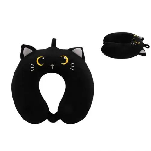 Putni jastuk iTotal za vrat Cat crni XL2184A-0