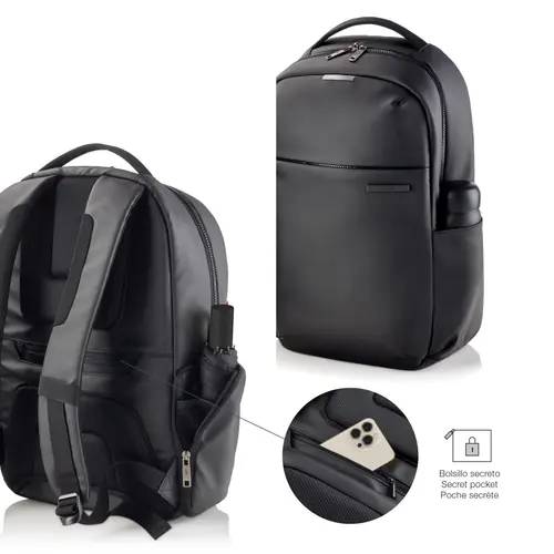 Backpack for laptop Miquelrius black M 38x46x13cm MR16980-4