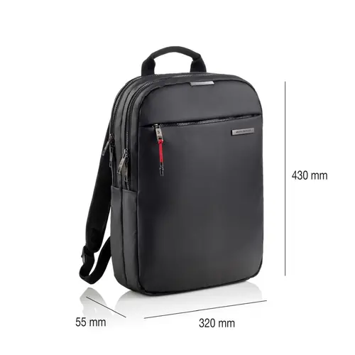 Ruksak za prijenosno računalo Miquelrius crna 16" S 32x43x5,5cm MR16982-0