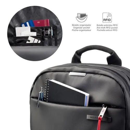 Ruksak za prijenosno računalo Miquelrius crna 16" S 32x43x5,5cm MR16982-5