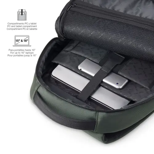 Backpack for laptop Miquelrius green M 38x46x13cm MR16981-5