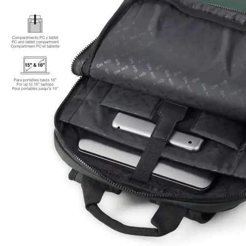 Backpack for laptop Miquelrius green S 32x43x5,5cm MR16983-4