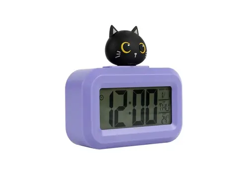 Sat budilica iTotal Cats digitalni crni XL2835-0