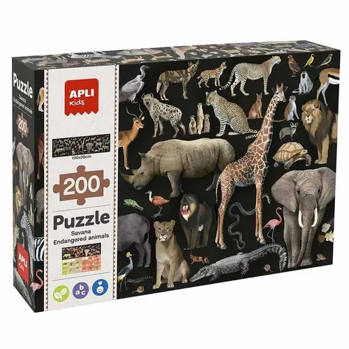 Slagalica Apli savanna ugrožene životinje 200/1 19697-0