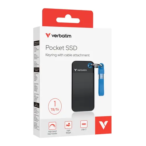 SSD Pocket Verbatim #32191 1TB 3.2 Gen2, USB-C, crno/plavi-1