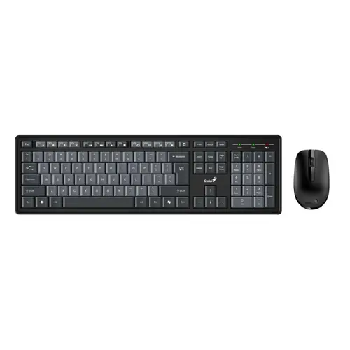 Tipkovnica i miš GENIUS Smart KM-8200 - bežični - crno siva-0
