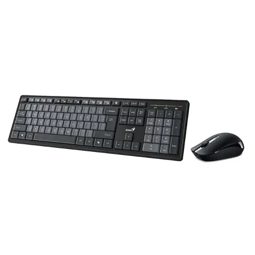 Tipkovnica i miš GENIUS Smart KM-8200 - bežični - crno siva-1