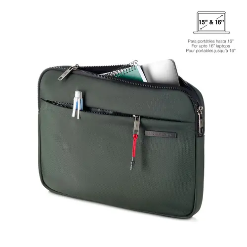 Laptop bag Miquelrius green 15" and 16" 39x29x3cm MR16987-2