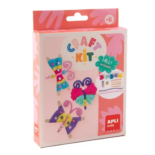 Craft kit Apli woolen butterflies 19938-0