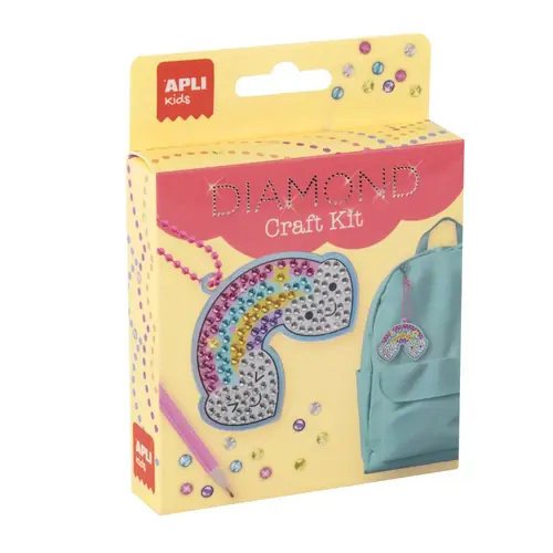 Set Apli for making keyrings rainbow 19890-0